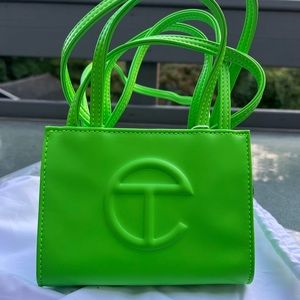 Telfar Small Highlighter Green Shopping Bag